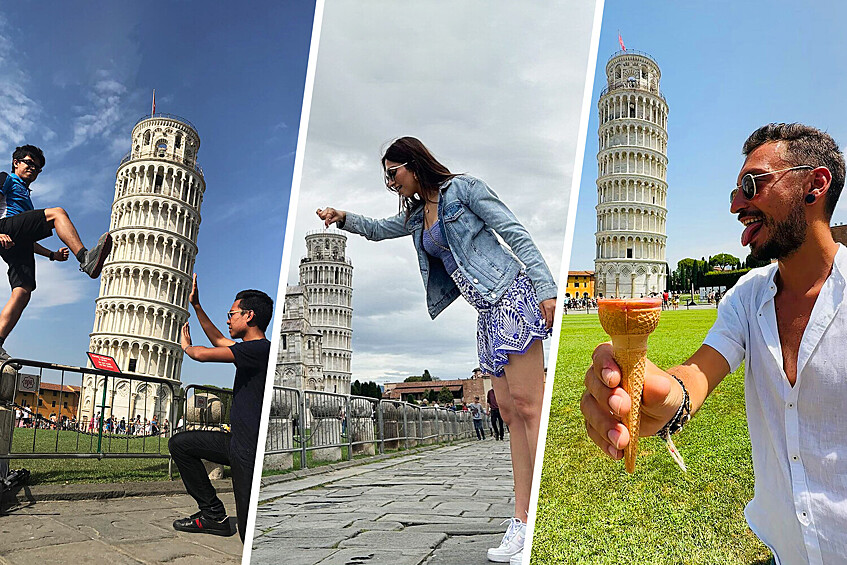Пизанская башня — один из самых известных и самых фотографируемых памятников в мире. 