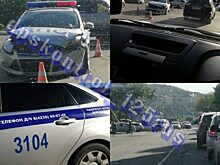 Патрульный автомобиль ДПС попал в ДТП в Приморье