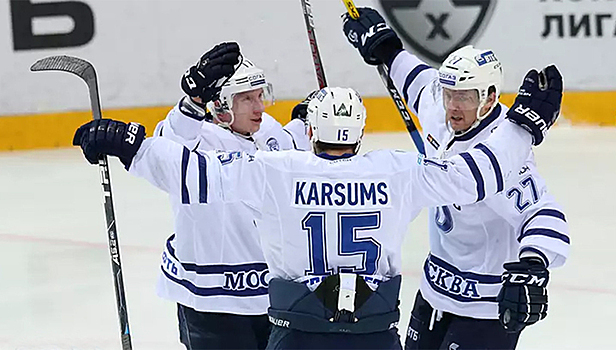КХЛ. "Динамо" выиграло в Екатеринбурге