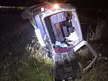 Водитель Suzuki  погиб  после опрокидывания в кювет под Новосибирском