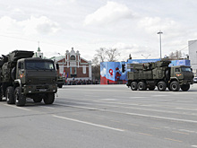 Военная техника, принимавшая участие в параде в Новосибирске, отправляется к местам постоянной дислокации