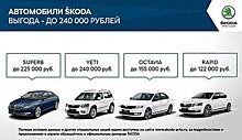 Выгодные предложения для покупателей автомобилей ŠKODA в апреле