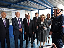 Глава Совфеда посетила стройплощадку новой коксовой батареи ММК