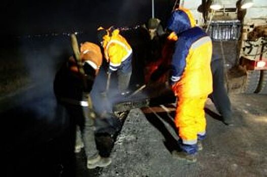 10 бригад круглосуточно ремонтируют дороги в Ростове