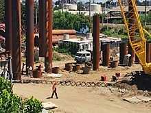 Первый этап строительства моста в Краснодаре почти завершен