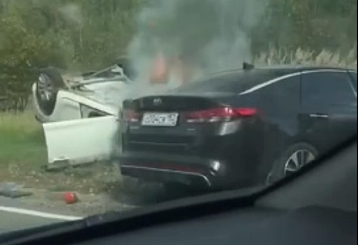 Опубликовано видео с места ДТП в округе Кулебак, в котором погиб нижегородец