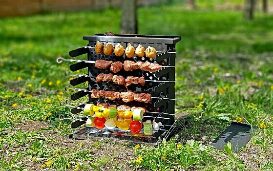 Что такое вертикальный мангал и почему шашлык, пожаренный в нем, вкуснее и полезнее?