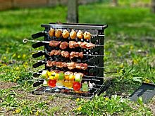 Что такое вертикальный мангал и почему шашлык, пожаренный в нем, вкуснее и полезнее?