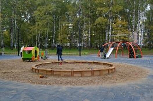 В парке Пушкина после благоустройства открылась детская площадка