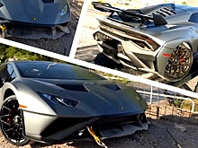 В США разбили новый Lamborghini Huracan STO - и это был прокат