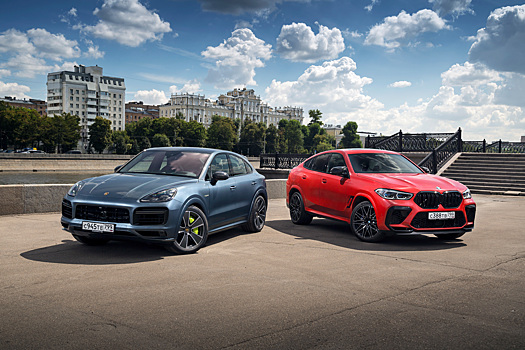 BMW X6 M против Porsche Cayenne Turbo S Coupe