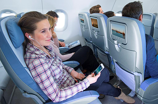 Airbus представила «умный» пассажирский салон