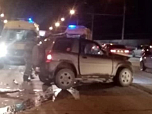 В лобовом ДТП в Новосибирске пострадали два водителя