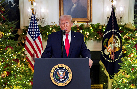 Трамп даже не упомянул Венесуэлу в рождественском обращении к нации