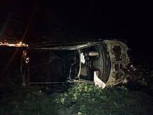 Неслась на высокой скорости: под Гвардейском легковушка вылетела с трассы