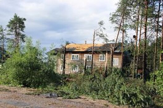 Пострадавшие от урагана котельные и дом в Карпогорах отремонтируют к осени