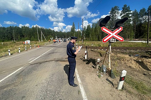 СК задержал водителя автобуса, который столкнулся с поездом в Ленобласти