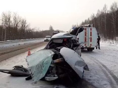 В Башкирии мужчина погиб в лобовом столкновении