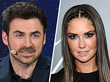 Актриса Агата Муцениеце в бархатном костюме пришла на открытие с мужем Дрангой