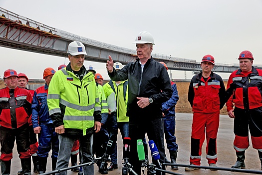 Собянин: Строительство связки между Московским скоростным диаметром и Варшавским шоссе будет завершено к концу года