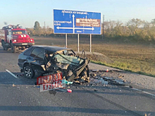 Два человека погибли в лобовом ДТП на кузбасской трассе