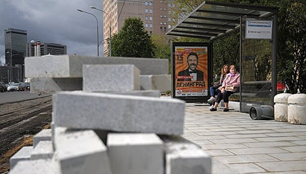 В Москве уложенная в прошлом году плитка успешно пережила зиму