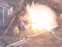 Дрон снял эпичный удар ракеты по бригаде Анны Киевской в Красноармейске