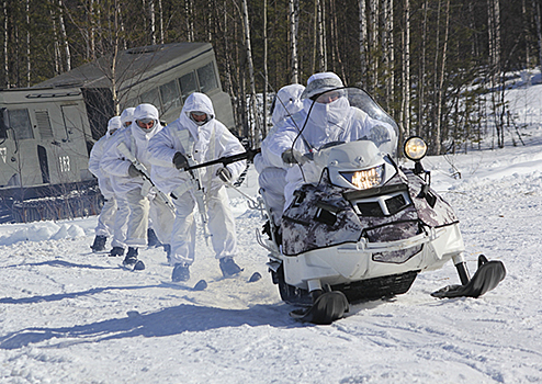 Учения в Арктике: 200 военных приняли участие в тренировках на лыжах