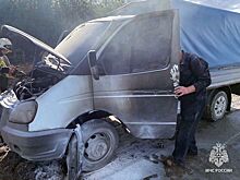 На автодороге в Удмуртии загорелась «Газель»
