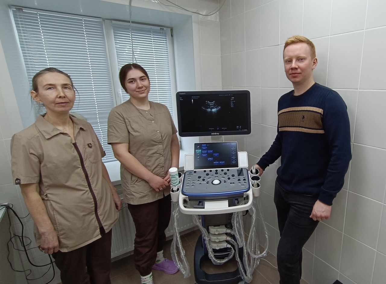 Новое оборудование для скрининга внутренних органов животных появилось в Сарапульсков ветличебнице