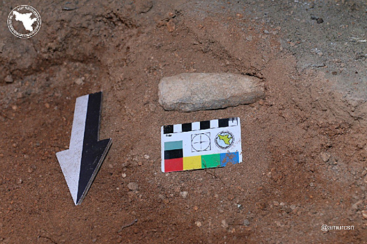 В Архаринском районе при ремонте дороги нашли кости и артефакты