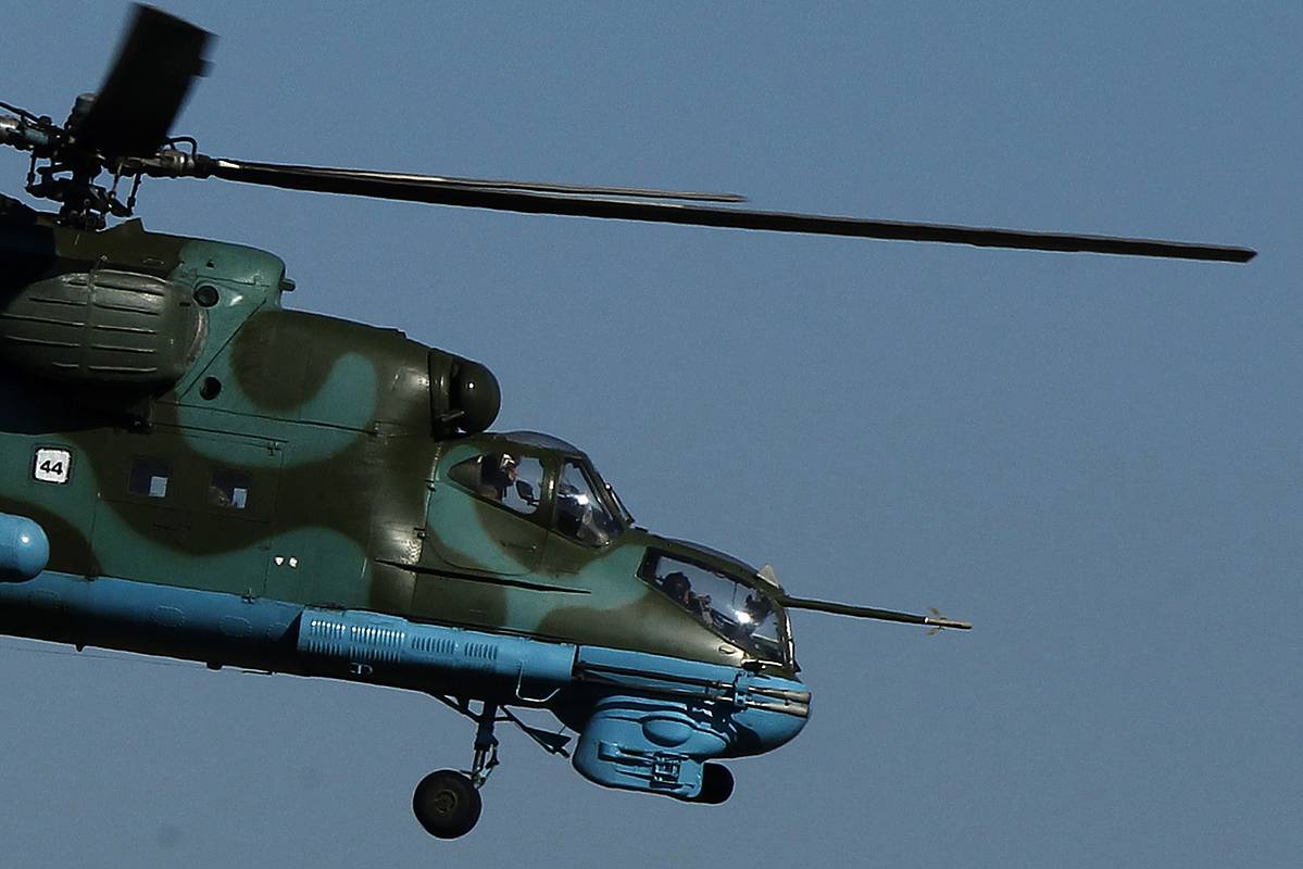 Стало известно о гибели украинского экипажа вертолета Ми-24