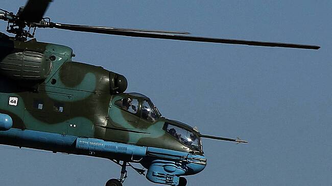 Стало известно о гибели украинского экипажа вертолета Ми-24