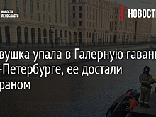 Легковушка упала в Галерную гавань в Санкт-Петербурге, ее достали спецкраном