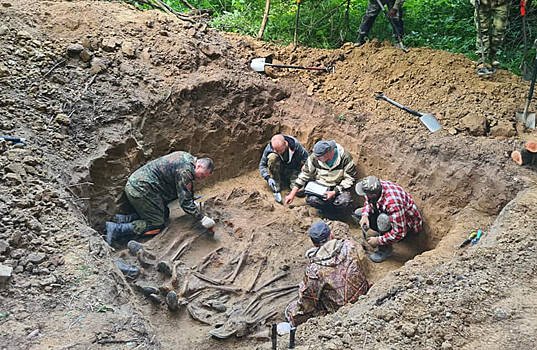 Поисковики под Зеленоградском нашли останки 15 красноармейцев, погибших в годы войны