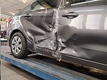 Восстановление KIA Rio после бокового столкновения показали на видео