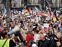 В Кельне прошли митинги в поддержку России и против поставок оружия Украине