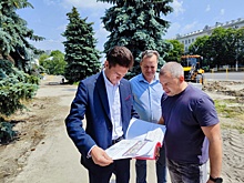 В Курске благоустройство сквера у «Куряночки» планируют завершить досрочно