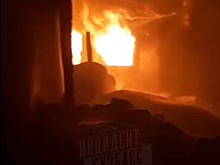 Дом сгорел в результате пожара в Кемерове