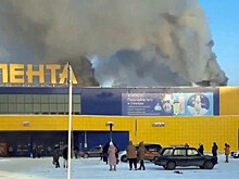 В Сибири подожгли гипермаркет «Лента»
