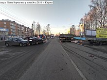 В Озерках произошло тройное ДТП