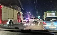 Три машины столкнулись на улице Карла Маркса в Курске