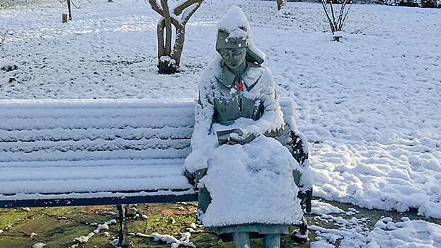 Британка вызвала скорую статуе, приняв ее за замерзшую девушку