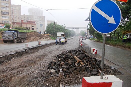 Почему остановлены работы на перерытых магистралях Владивостока