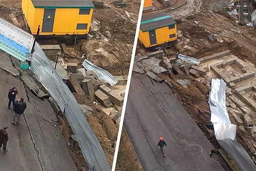 В Новосибирске на стройке подземной парковки рухнула стена