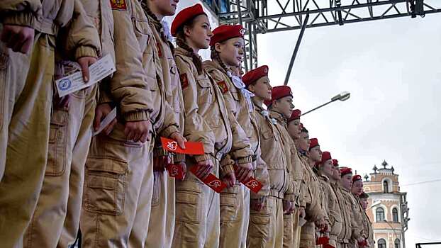 Вологодские школьники вступили в ряды «Юнармии» в честь Дня защитника Отечества