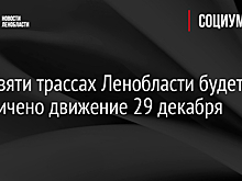 На девяти трассах Ленобласти будет ограничено движение 29 декабря