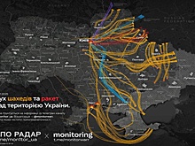 Опубликована схема ночного удара по Киеву и Одессе