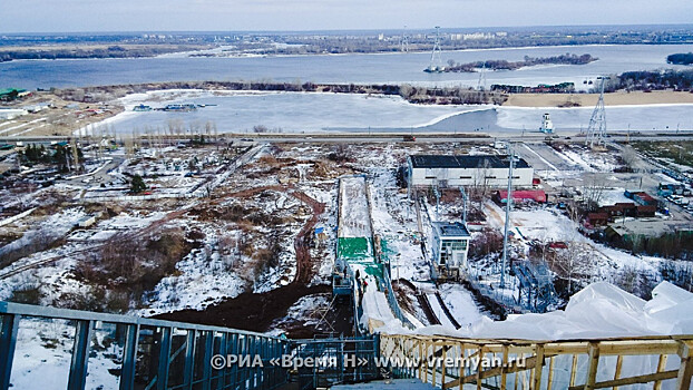 Нижегородский трамплин К-60 у Сенной площади достроят к концу марта