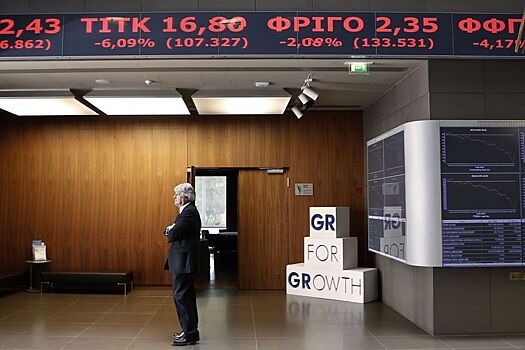 Рынок акций Греции закрылся падением, Athens General Composite снизился на 0,10%